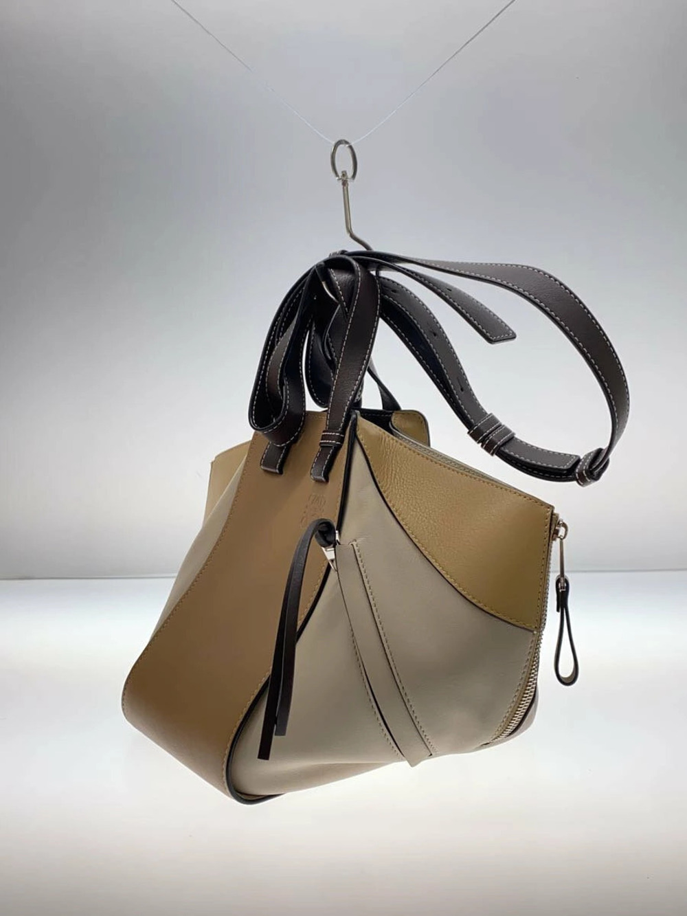 Loewe Brown Leather Camel Bag Hammock Shoulder Brown Tan